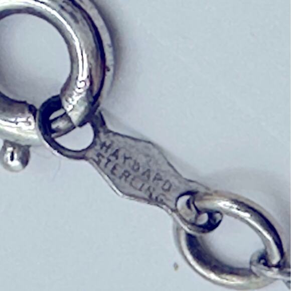 Vintage Hayward Silver Heart Necklace Chain 925 Retro VTG 17” long VTG Casual - Picture 5 of 10